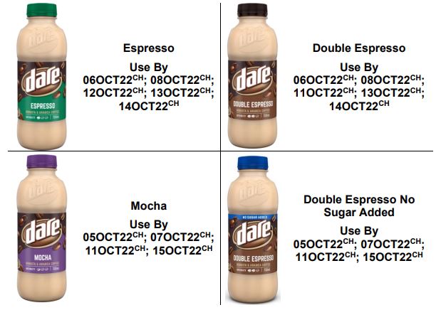 Dare Iced Coffee 750mL - Espresso, Double Espresso, Mocha and Double Espresso No Sugar Added.